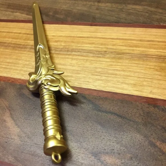 Golden Colored Longsword Secret Hidden Writing Pen - Picture 4 of 4